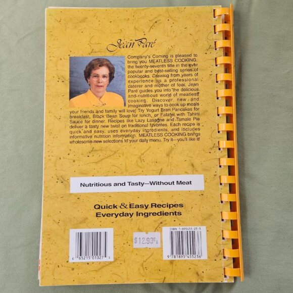 Company's Coming - Meatless Cooking by Jean Pare - Plastic Comb - Easy Recipes - Picture 10 of 10